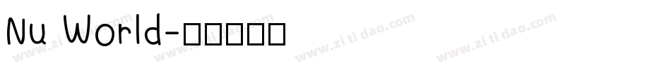 Nu World字体转换